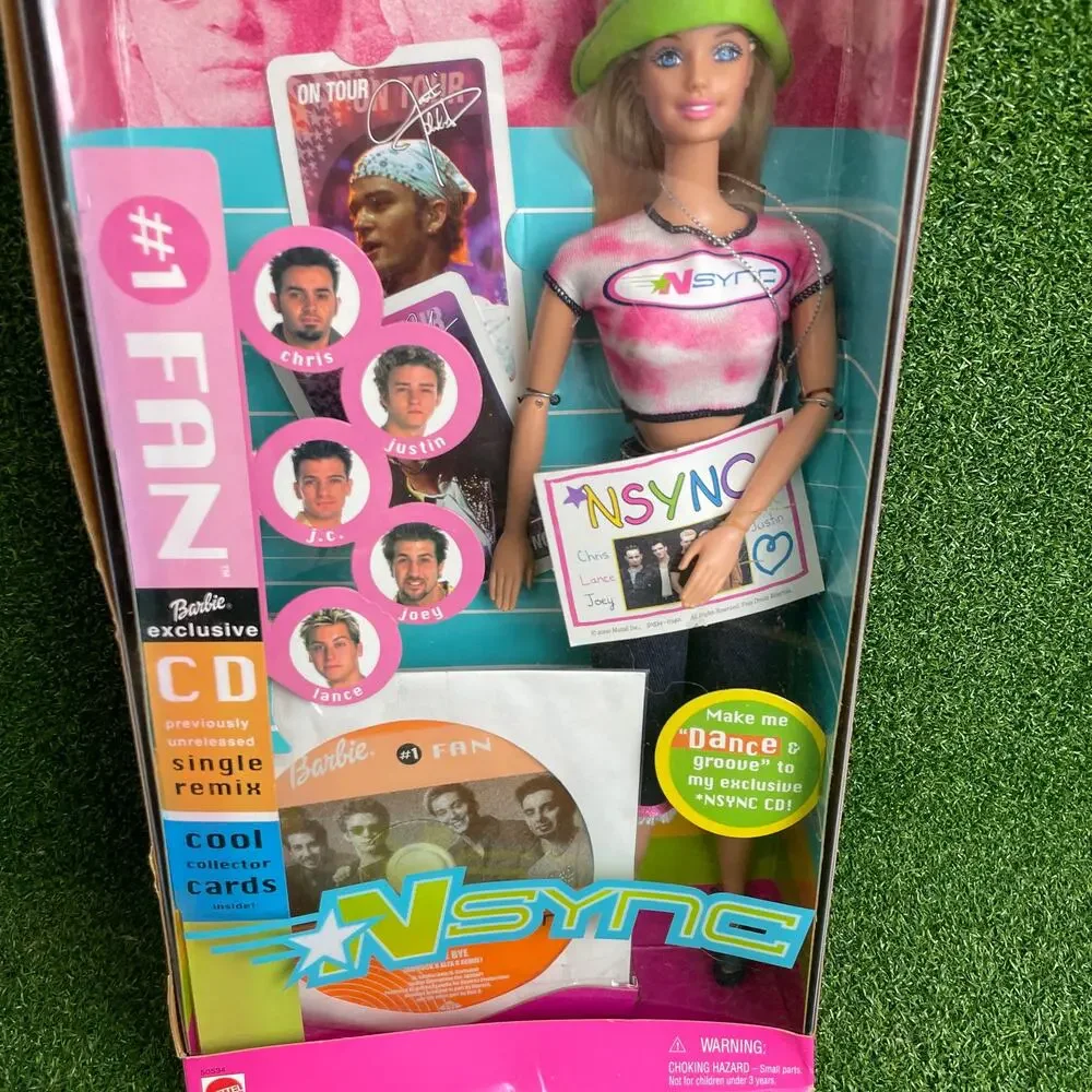 Vintage 2000 Mattel NSYNC #1 Fan Barbie Doll